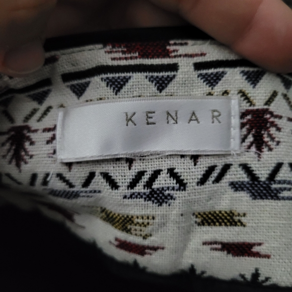 KENAR | asymmetrical hem tweed patterned skirt - Picture 4 of 6